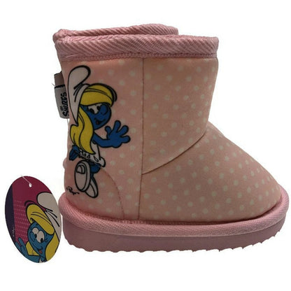 THE SMURFS Kids Childrens UGG Boots Shoes Warm Winter Official Licensed