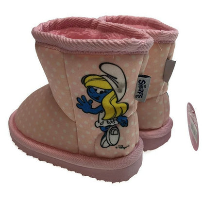 THE SMURFS Kids Childrens UGG Boots Shoes Warm Winter Official Licensed